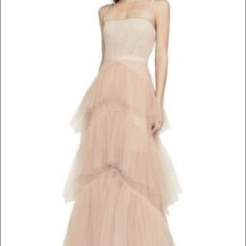 BCBG Max Azria long tulle gown